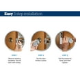 thumbnail image 4 of Schlage F51AGEO608CAM Georgian Keyed Entry Single Cylinder Door Knob Set - Brass, 4 of 6