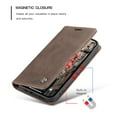 thumbnail image 5 of CaseMe Leather for iPhone 13 Pro Case, Flip Wallet Leather Case with Card Holder Magnetic Closure Shockproof Kickstand Protective Phone Cases Cover for iPhone 13 Pro,Coffee,For iPhone 13 Pro, 5 of 12
