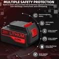 thumbnail image 3 of 2 Packs 20V 5.0Ah Li-ion LB2X4020 Replacement for Black and Decker Battery LBX4020 LBXR20 LBXR2020, 3 of 5