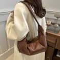 thumbnail image 2 of Korean Styles Shoulder Bag for Women Pleated Dumplings Bag Crossbody Bag Retro Handbag Croissants Bag Messengers Bag, 2 of 20