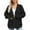 Black, variant on QUYUON Women's Lightweight Open-Front Cardigan Sweater Sale Long Sleeve Lightweight Cardigan Sweater Plus Cardigans Plus Size Cardigan Jacket Style Q-2138 Winter Knit Sweater Outerwear Coat Black L