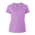 thumbnail image 1 of Playera Fruit of the Loom Talla M Cuello V Básica Lisa Lila, 1 of 4