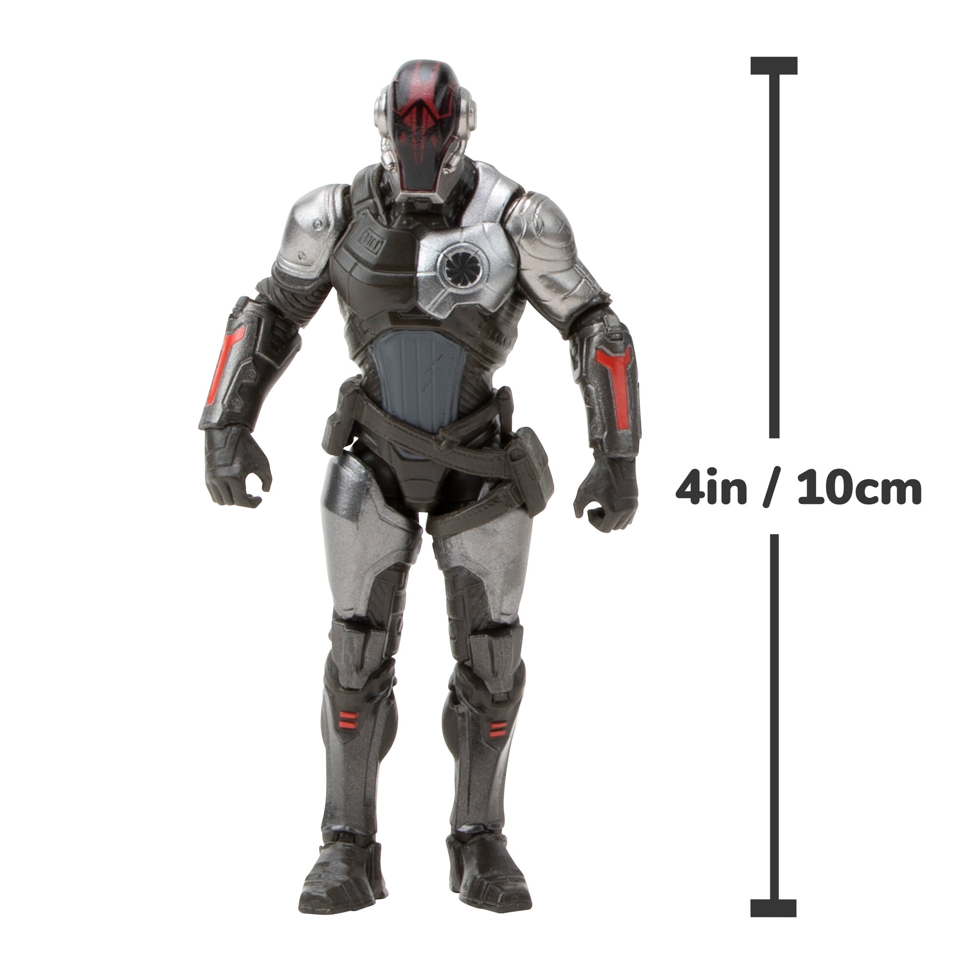 Fortnite The Foundation Master Grade Series - Deluxe 4 inch Figure with Light Up Armor, Face Plates, and Accessories