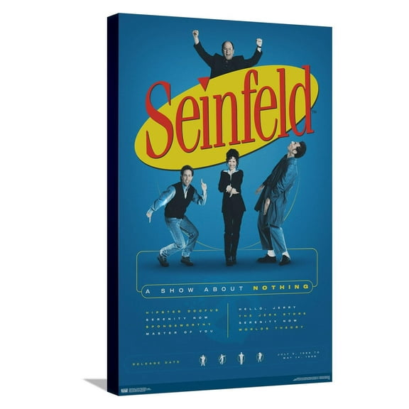 Seinfeld - A Show About Nothing Canvas Wall Poster, 14.725" x 22.375"