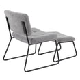 thumbnail image 3 of LumiSource Stout Lounge Chair With Ottoman, Gray/Black, 3 of 7