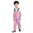 thumbnail image 5 of Kids Rain Pants Mud Proof Rain Suspender Trousers Waterproof Pants Kids Kids Romper&Jumpsuit 6-7, 5 of 6