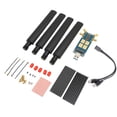 thumbnail image 1 of Placa de expansión DONGLE 5G con 4 antenas, aleación de aluminio ABS, USB 3,1 a M.2, tarjeta de clave B para módulo 5G, computadora portátil, Internet, 1 of 12