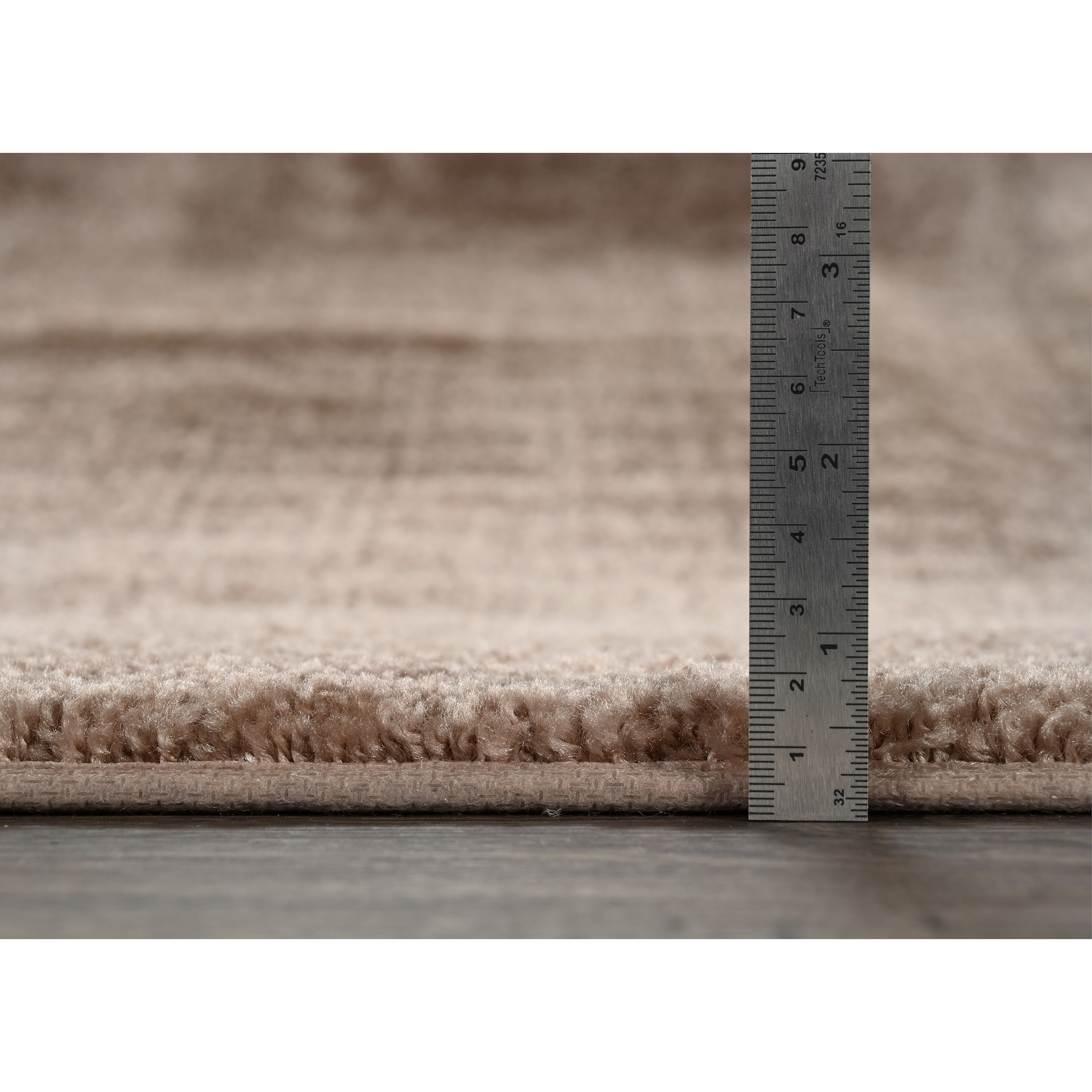 Garland Rug Traditional Washable Bath Rug Set, 2 Piece Set (17"x24" Bath Rug, & 21"x34" Bath Rug) Taupe
