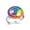 Multi 1, variant on Rainbow Tie Dye Stainless Steel Rings for Women, Open Adjustable Ring Promise Ring Jewelry Gifts