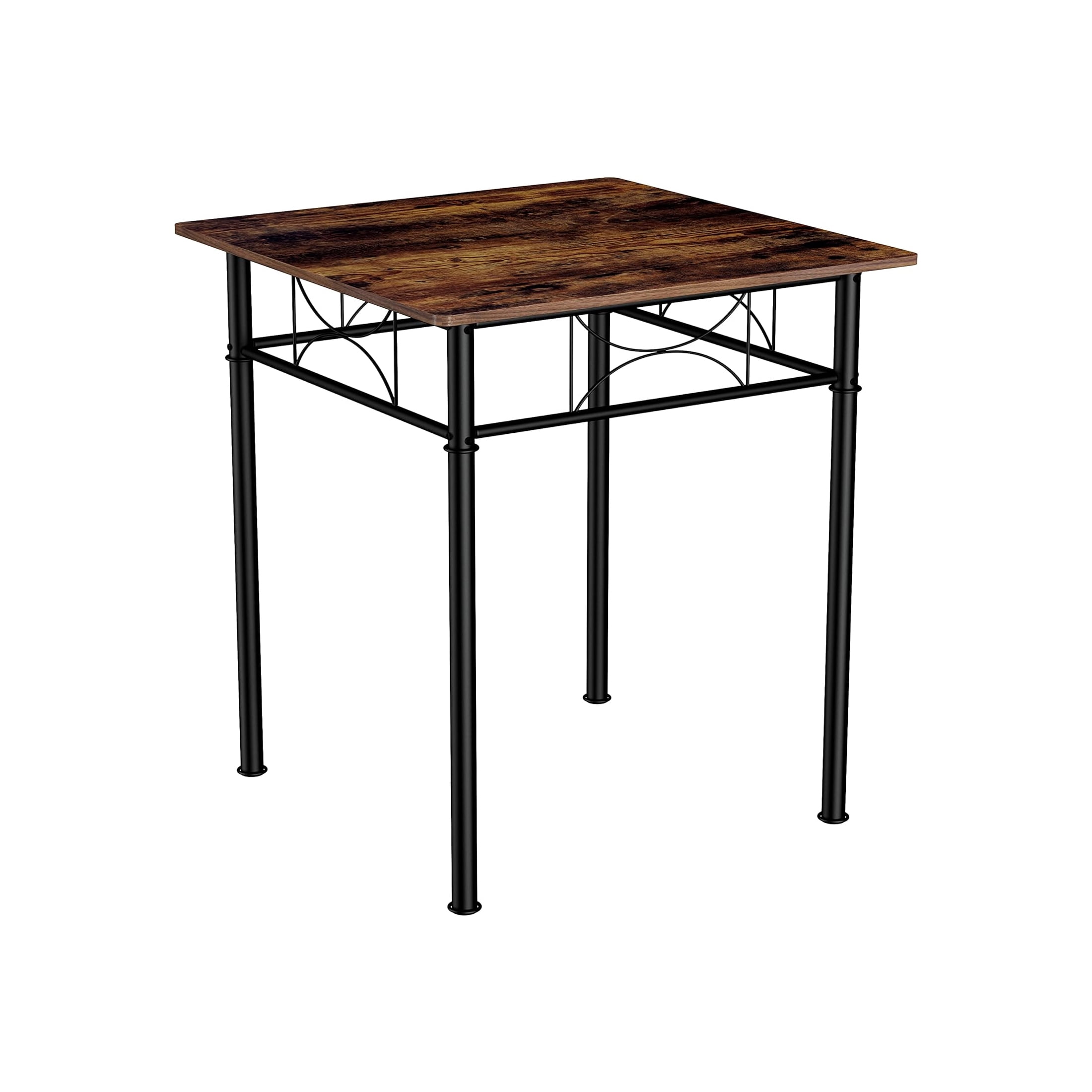 JRHRXXY Dining Set Modern Collection 3 Piece Iron Wood Dining Furniture Set