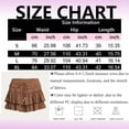 thumbnail image 3 of larppty Shorts for Women Ruffle Skorts Tiered Teen Girls Country Concert Outfits Golf Tennis Skort Under Sweater Skirt（White， S）, 3 of 6