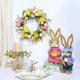 thumbnail image 4 of Corona de Pascua | Decoración colgante para puerta de primavera | Corona floral para ventana para fiesta de Pascua | Decoración festiva para el hogar, 4 of 5