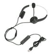 USB Telephone Headset Noise Reduction Adjustable Binaural Computer