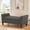 Dark Grey, variant on Gewnee 50" Solid Wood Flip Top Storage Bench, Linen Fabric, for Living Room & Bedroom, Dark Grey