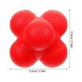 thumbnail image 2 of 1Set Red Hexagonal Reaction Ball for Athletes Baseball Training Equipment, 2 of 8