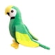 thumbnail image 5 of Adornos de peluche de loro de simulación que acompañan el adorno Muñeco de peluche de loro suave Verde, 5 of 9