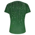 thumbnail image 7 of Summer Plus Size Tops for Womens 2025 Fashion Casual Short Sleeve Round Neck Print Ladies Blouse Gifts for Womens, 7 of 7