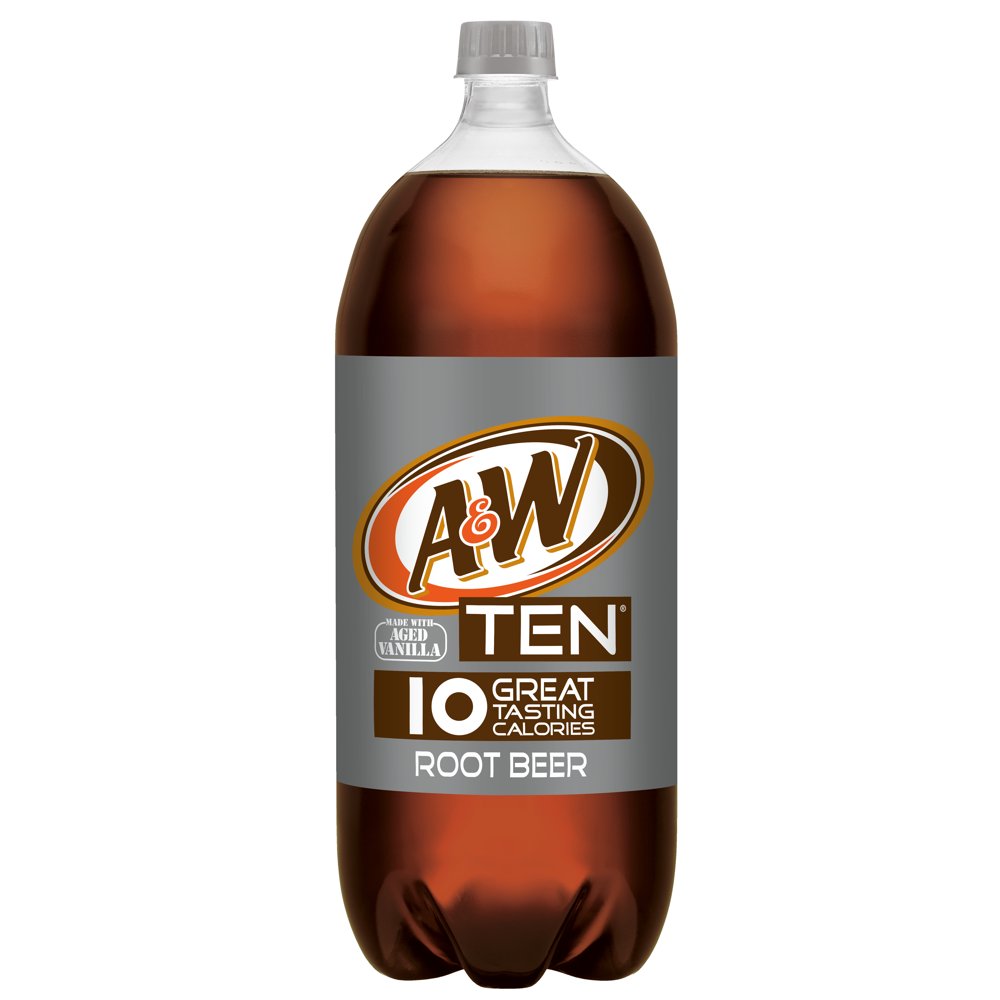 A&W TEN CaffeineFree Root Beer, 2 L