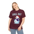 thumbnail image 4 of Chill Out Snowman Unisex Graphic Tee Shirt, Sizes S-5XL, 4 of 12