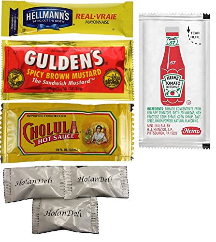 Mustard 1 Mayo Sour Cream Ketchup Condiment Kit D Squeeze Bottle Labels