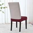 thumbnail image 4 of Dining Chair Seat Covers - Stretch Jacquard Kitchen Chair Covers Washable, Removable Dining Room Chair Slipcover Seat Protector Covers, 4 of 4