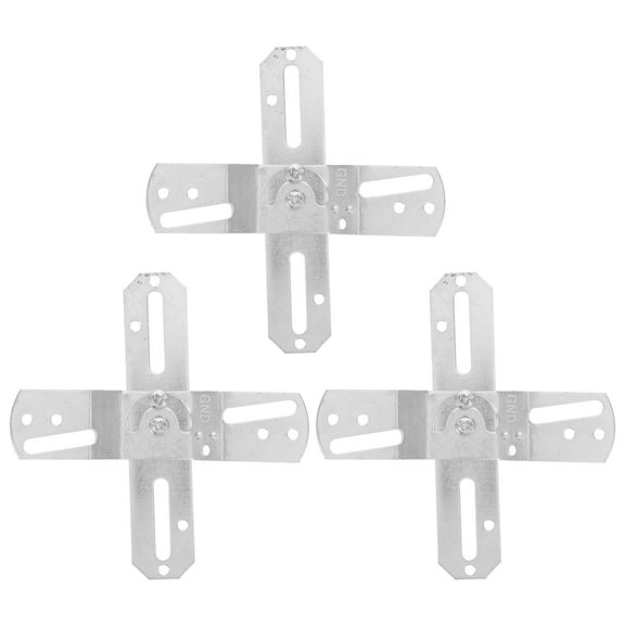 RENACLIPY 3Pcs Secure Fixation Light Fixture Parts Mounting Bracket for Indoor Outdoor Use
