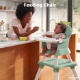 thumbnail image 5 of AILEEKISS 8-in-1 Baby High Chair, Toddler Booster Seat with Dishwasher-Safe Tray, Green, 5 of 11