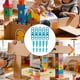 thumbnail image 4 of Herramienta de construcción de cartón Bisagras Tornillos Juguetes educativos tempranos Juego para niños en casa Estilo D, 4 of 6