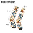thumbnail image 3 of Bingfone Compression Socks for Women and Men Long Socks for Running Athletic Cycling Nurse-Butterflies Wild Insect, 3 of 8