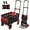 Red, variant on LAZY BUDDY Folding Hand Truck, Platform Dolly Cart with Folding Basket, 4 Wheels and 2 Wheels Convertible Dolly Cart, 330lbs Hand Cart Trolley for Moving