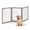 Gray, variant on Vebreda Dog Playpen, 30 Inch Tall Wooden Pet Fence for Cats Small and Medium Dogs, Versatile Application, Flexible 3-Panel Configurations