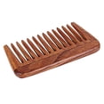 thumbnail image 1 of SVATV Peine de madera hecho a mano para desenredar el cabello Peine para cabello grueso, rizado y ondulado No estático y ecológico Hecho en la India N-1, 1 of 3