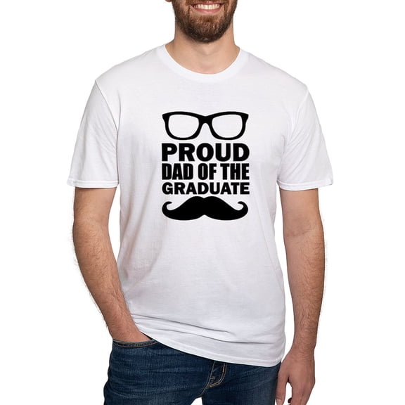 CafePress - Proud Dad Of The Graduate T Shirt - Fitted T-Shirt, Vintage Fit Soft Cotton Tee