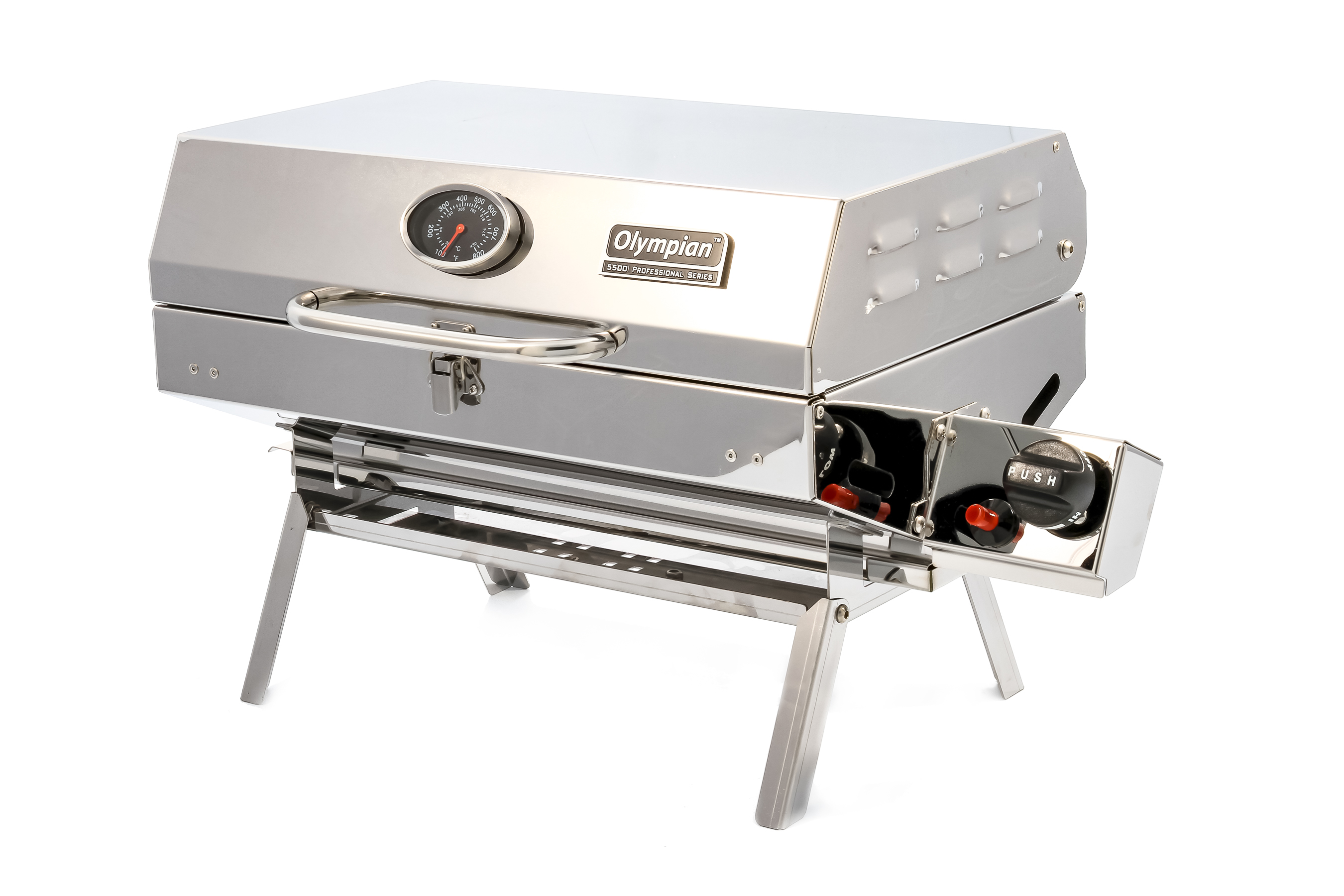 Camco 57305 Olympian 5500 Stainless Steel Portable Gas Grill for RV and Outdoor Use - image 2 of 17