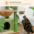thumbnail image 5 of PAWZ Road Cat Tree 33" Cute Cactus Cat Scratching Posts Tower with Large Top Perch and Hammock for Medium Indoor Cats, Green, 5 of 10