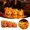 Yellow, variant on Pumpkin Light 3Pcs 3 Size Box Shaped Light Up Pumpkin with Devil Face & Ribbon Battery Powered Halloween Decorations for Home, Party, Mall