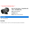thumbnail image 2 of Mass Air Flow Sensor - Compatible with 1996 - 1999 BMW 328is 1997 1998, 2 of 2