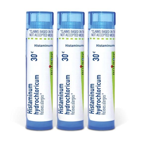 Boiron Histaminum Hydrochloricum 6C, Homeopathic Medicine for Allergy Relief, 3 Count (3 x 80 Pellets)