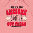thumbnail image 4 of Inktastic That's My Awesome Brother out There with Baseballs Boys or Girls Baby Bodysuit, 4 of 5