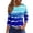 #03Royal Blue, variant on 3/4 Length Sleeve Womens Summer Tops Casual Crewneck Shirts Loose Fit Basic Tees Trendy Printed Tunic Blouses Blue S