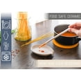 thumbnail image 4 of Nat & Jules Matte White 6 x 4 Glossy Ceramic Oval Countertop Spoon Rest, 4 of 6
