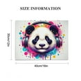 thumbnail image 2 of YILUYINQING Cute Panda Headphones Canvas Wall Art Prints Home Decor Ready To Hang 16x12in, 2 of 6