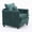 Dark Green, variant on Modern Accent Chair,Linen Single Sofa Chair,Modern Reading Armchair with Pillow for Living Room,Bedroom,Dark Green