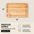 thumbnail image 2 of John Boos Prestige Reversible Wood Cutting Board, 18" x 12" x 1 1/4", Maple, 2 of 10