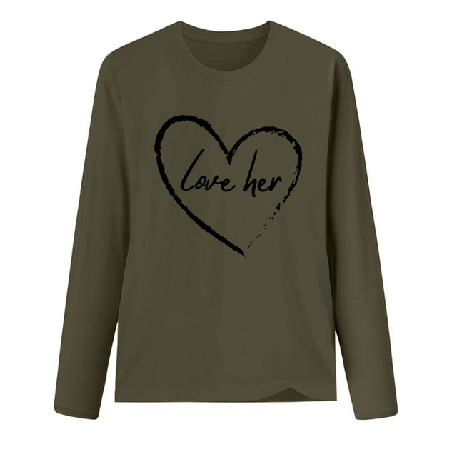 Birdeem T-Shirt Ample Imprimé pour Femmes, Manches Longues, Blouse à Col Rond, Hauts Décontractés