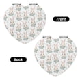 thumbnail image 2 of Bingfone Rabbit And Flower Print Compact Vanity Makeup Mirror for Men Women Girls for Pocket Purse Wallet Handbag,Portable Small Handheld Beauty Mirror-Heart Shape, 2 of 9