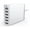 White, variant on Anker PowerPort 6 - Power adapter - 60 Watt - 12 A - 6 output connectors (6 x USB) - black