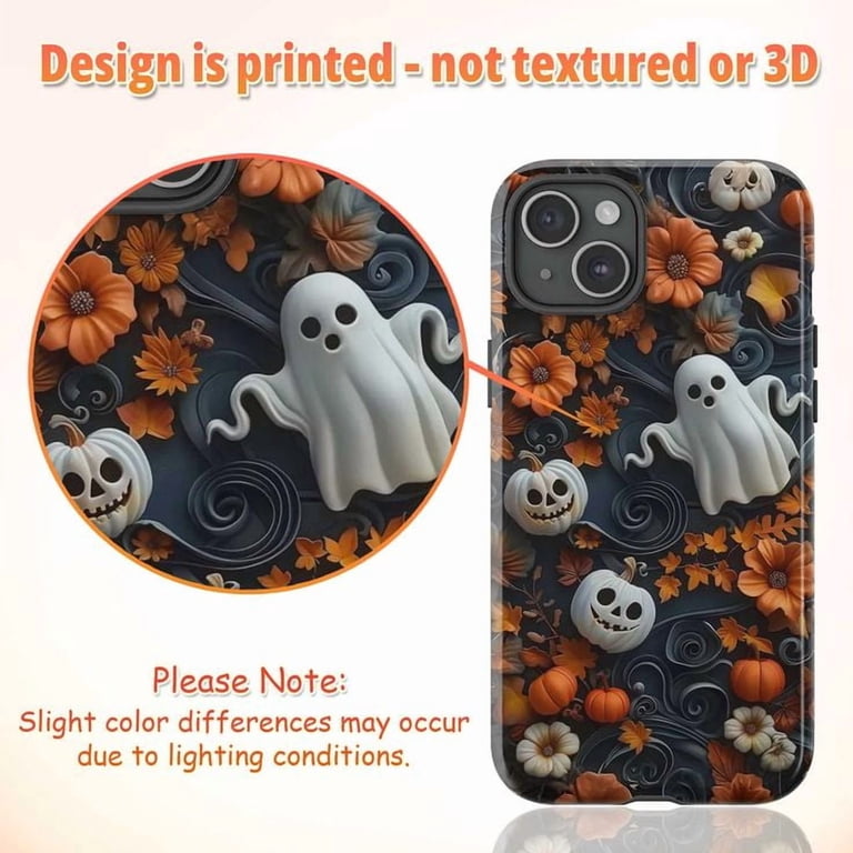 YEPO Halloween Case For IPhone 15 Pro Clear Spider Web, Phone