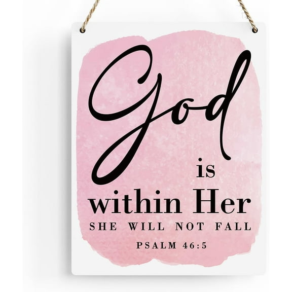 8x10 Inch Motivational Scripture Wall Art Bible Verses Psalm 465 Wooden Hanging Sign Prayer Room Decor Religious Gift Christian Wall Decor For Home Office Bedroom Living Room Nurseryes