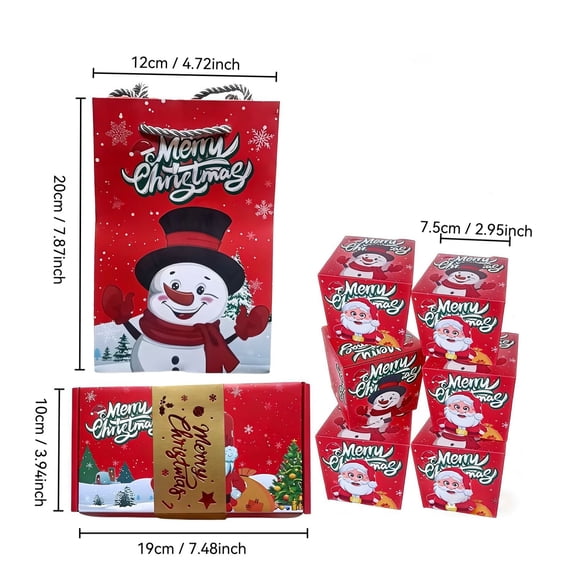 Christmas Surprise Bounce Box, 6 Pop-Up Boxes for Money & Cash Gifts, Folding Explosion Gift Box for Birthday & Holiday